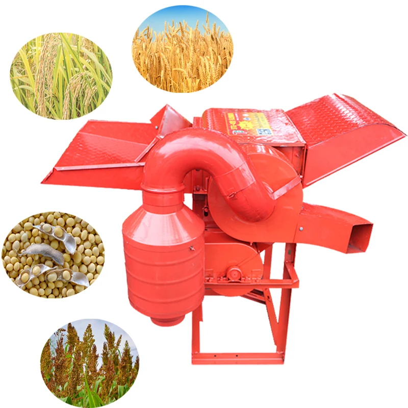 FENGJIUTIAN-Mini motor de gasolina multifuncional, arroz, granos de trigo, sorgo, trilladora de mijo, trilladora eléctrica, descascaradora