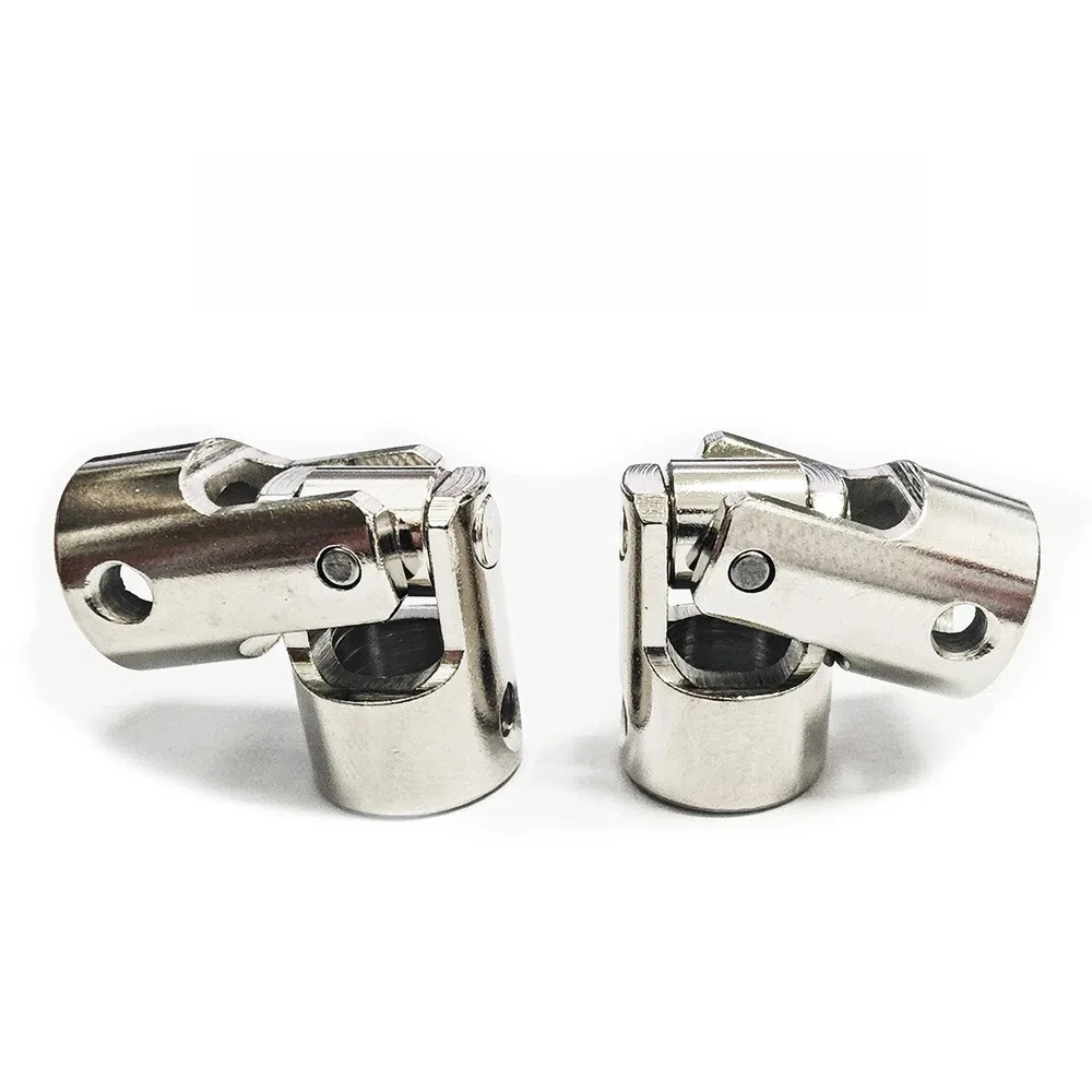 Nieuwe Metalen Cardan Joint Zilver 2.3/3/4/5/6/8/10/12mm Askoppeling Universele Meerdere Grootte Gezamenlijke Koppeling Gimbal voor RC Auto Boot