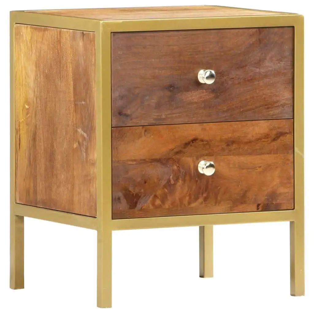 Z DU'S Modern Solid Wood Nightstand, Double-deck Drawer Storage Cabinet, Stable And Durable, Space-savingZ