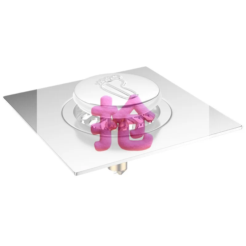 Stainless Steel Floor Drain Odor-proof Sealing Cover For Bathroom Press-and-step-type Spring Core Multi-functional Pedal