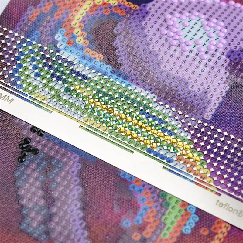 الماس رسم شبكة حاكم الفولاذ المقاوم للصدأ الحكام نانو نقطة القلم لاصق الحفر حاكم عبر غرزة أداة المهنية المنزلية #4