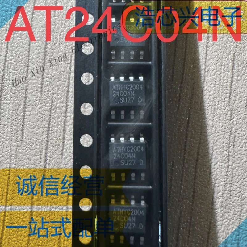 AT24C04N-10SU-2.7 AT24C04 24C04N ELECTRICALLY ERASABLE PROGRAMMABLE READ-ONLY MEMORY 4K 2-WIRE 1M CYCLES - 10MS 2.7V