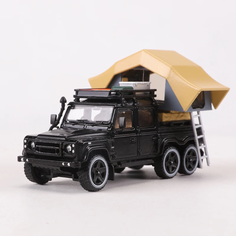 

GCD 1:64 Land Rover Defender 6x6 ordinary gray /Black RHD Diecast Model Car