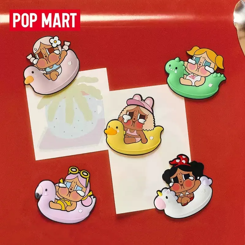 

POPMART CRYBABY Vacation Mode On Series Fridge Magnet Blind Box Guess Bag Mystery Box Toys Doll Anime Figure Ornaments