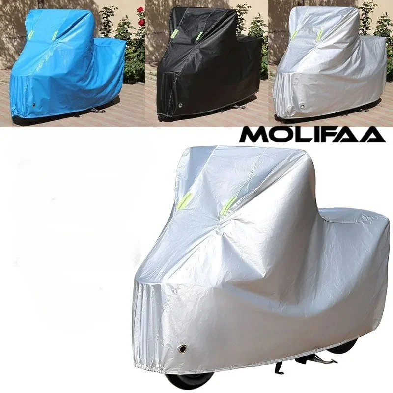 

For SYM Husky Adv 150 300 Waterproof Sunscreen Motorcycle Oxford Cover Outdoor Rain Dustproof Body Protective Cover Accessories