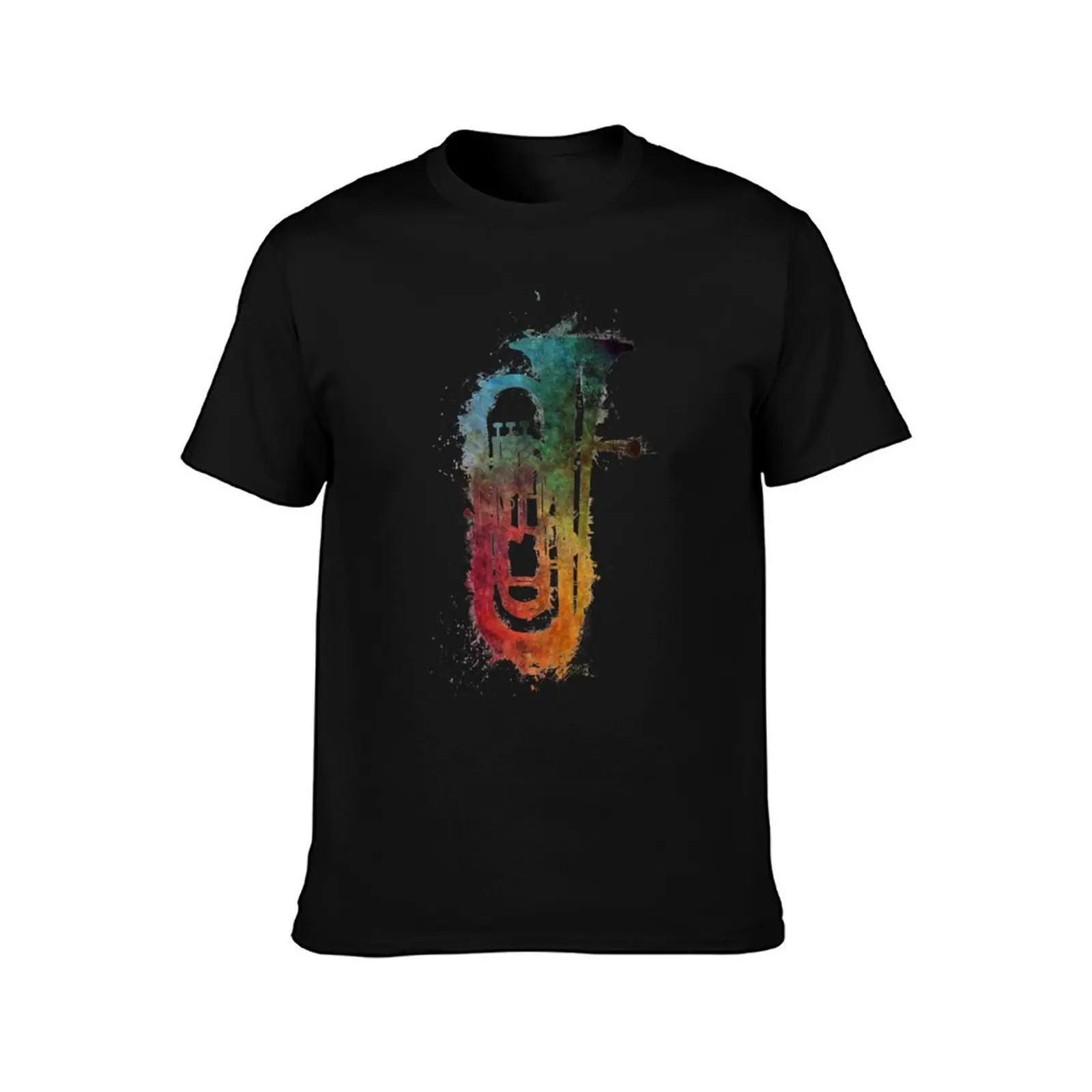 euphonium music art T-Shirt Summer Casual Cotton Tee Oversized Streetwear Tops Vintage Graphic Print Loose Fit Short Sleeve