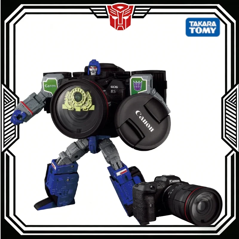 

In Stock Takara Canon Collaboration R5 Action Figure Decepticon Camera Transformable Toy Anime Cartoon Garage Kit