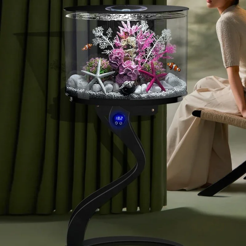 Integrated fish tank ecological floor living room small goldfish tank creative lazy landscaping fish tank