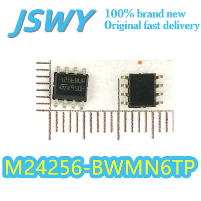 

(10/50 pieces) M24256-BWMN6TP EEPROM Memory Chip 256Kbit Capacity Silkscreen 24256BWP SOIC-8 Package Electronics Genuine