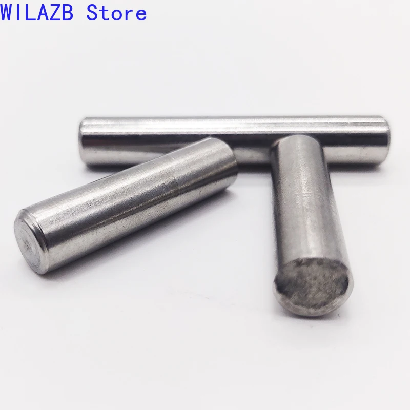 1-100Pcs M1 M1.5 M2 M2.5 M3 M4 M5 M6 M8 M10 M12 GB119 304 Stainless Steel Solid Bearing Cylindrical Positioning Roll Dowel Pins