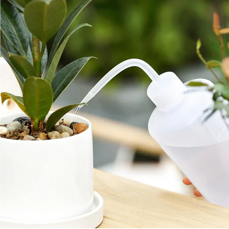 

1Pc 250/500ML Plastic Squeeze Type Watering Bottle Succulent Plant Flower Water Can with Long Curved Nozzle Beak Dropper