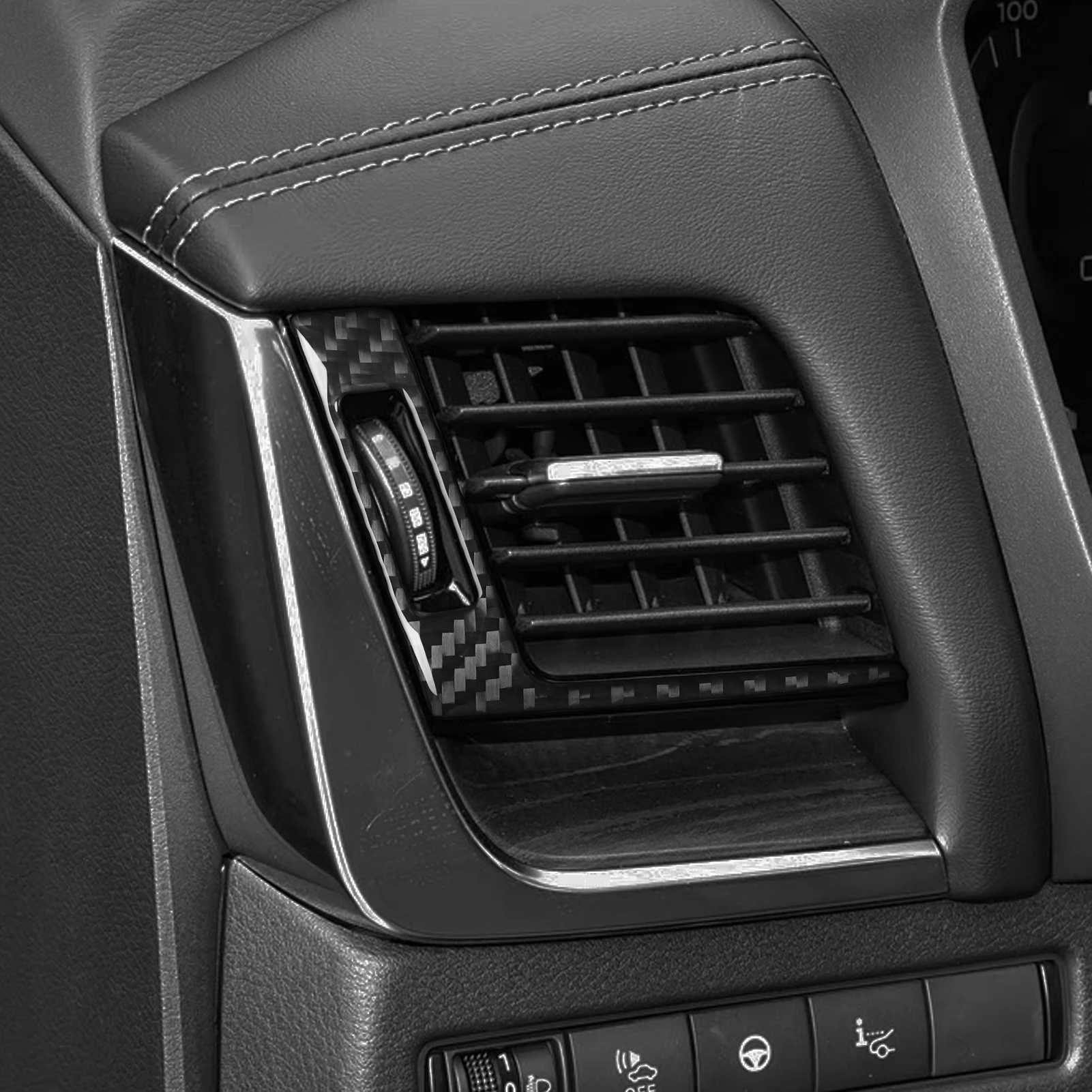 

Для Nissan X-Trail Rogue T33 2021-2024 инструмент из углеродного волокна, вентиляционное отверстие, накладка, автомобильные аксессуары, наклейка