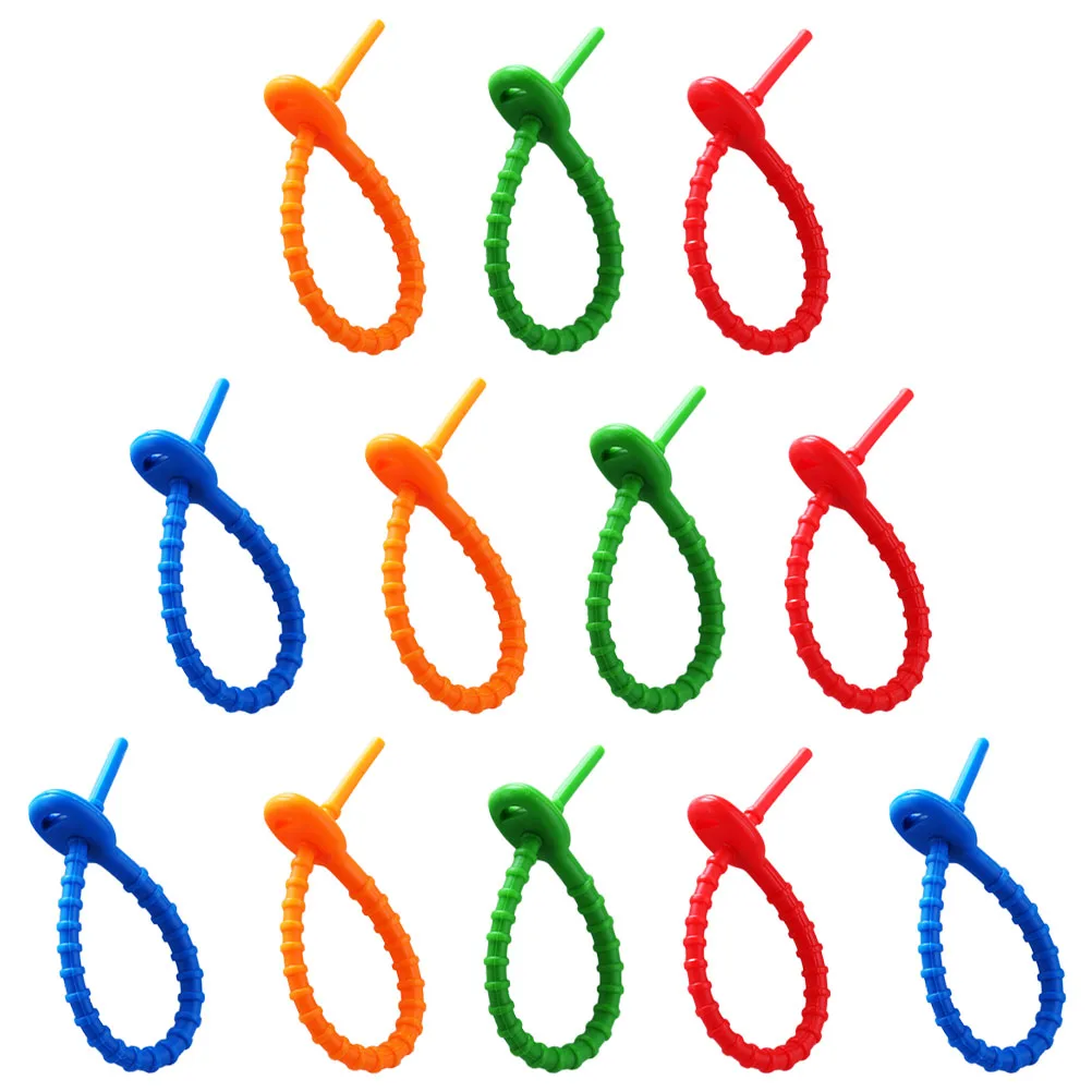 

12 Pcs Cable ganizer Reusable Silicone Wire ganizer Cord Holder Cable Management Ties Earphone Straps