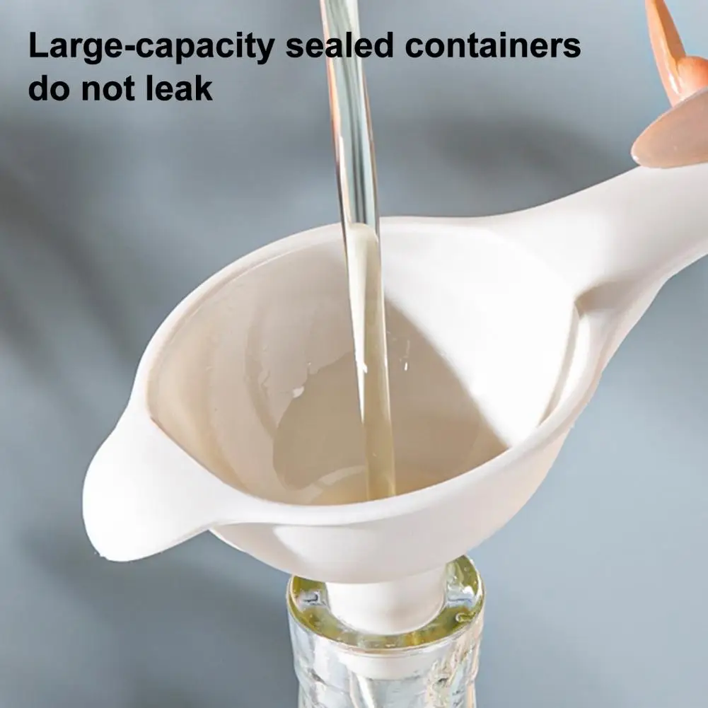 Oil Bottle Funnel Seasoning Bottle Funnel Plastic Oil Funnel with Handle Pouring Spout Wide Mouth Kitchen for Liquids for Easy