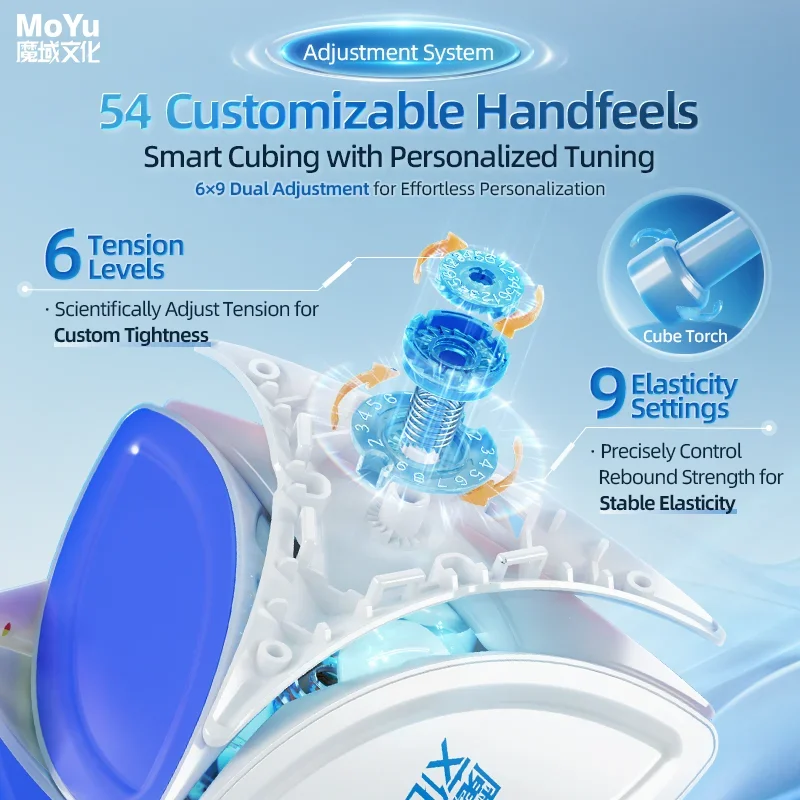 [Cubefun] moyu cultura inteligente maple leaf cubo de velocidade mágica ai magnético uv ivy adesivo profissional quebra-cabeça brinquedos fidget