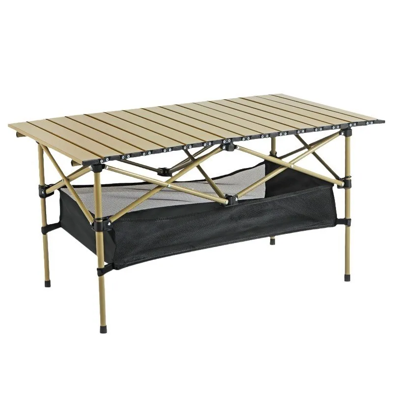 Outdoor Folding Portable Camping Table Good Storage Picnic Table Field Camping Car BBQ Lightweight Egg Roll Table Home Camping