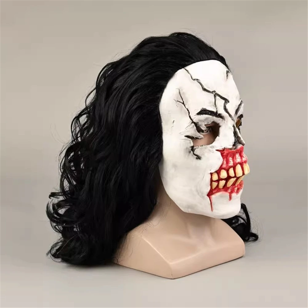 أنيمي حتى الفجر البرسيم ماكس أقنعة تأثيري حلي اللاتكس قناع شعر مستعار هالوين حفلة تنكرية كرنفال الدعامة