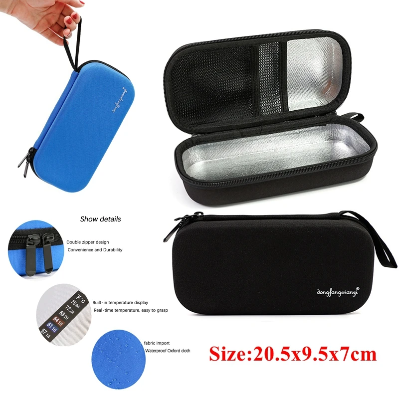 Waterproof Insulin Pen Medical Cooler Bag Drugs Diabetic Insulin Travel Case Aluminum Foil Cooling Storage Protector Pill Box