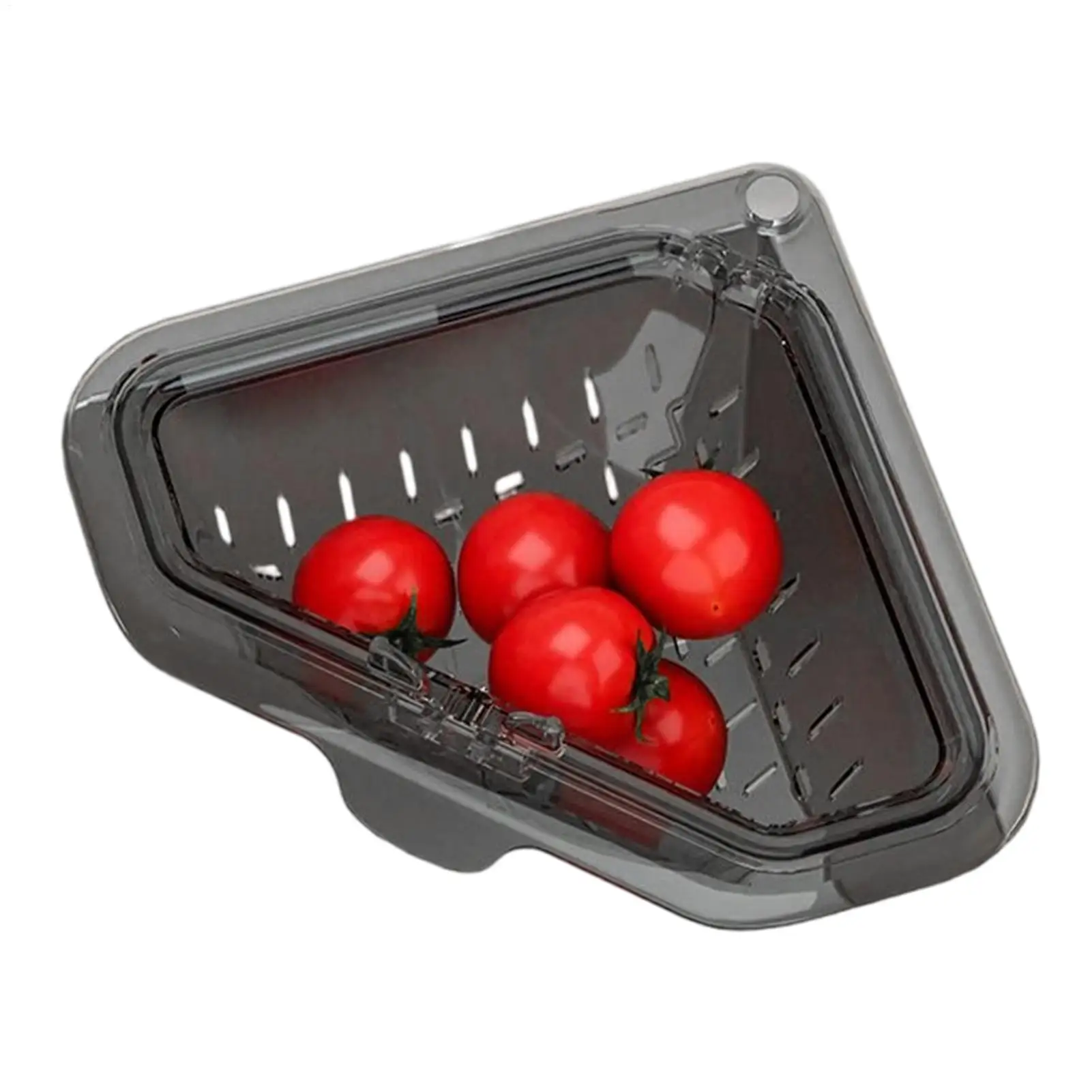 

Food Catcher Basket Magnetic Triangular Drain Basket Sink Kitchen Sink Corner Hanging Drain Press to open the bottom Filter