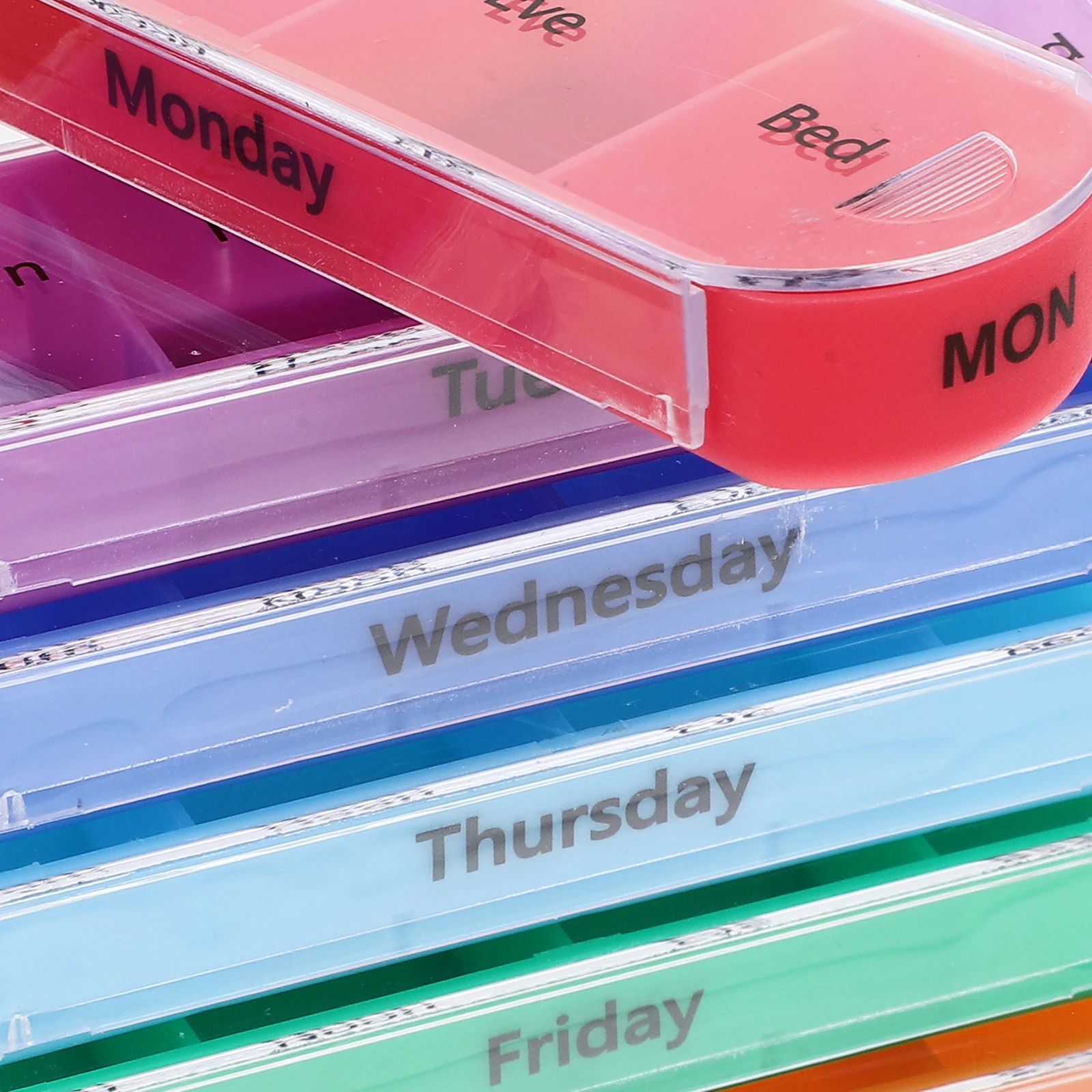 

1Set Compact Portable Medicine Organizer Weekly Pill Box Travel Storage Case Small Container Multipurpose with Carry Bag