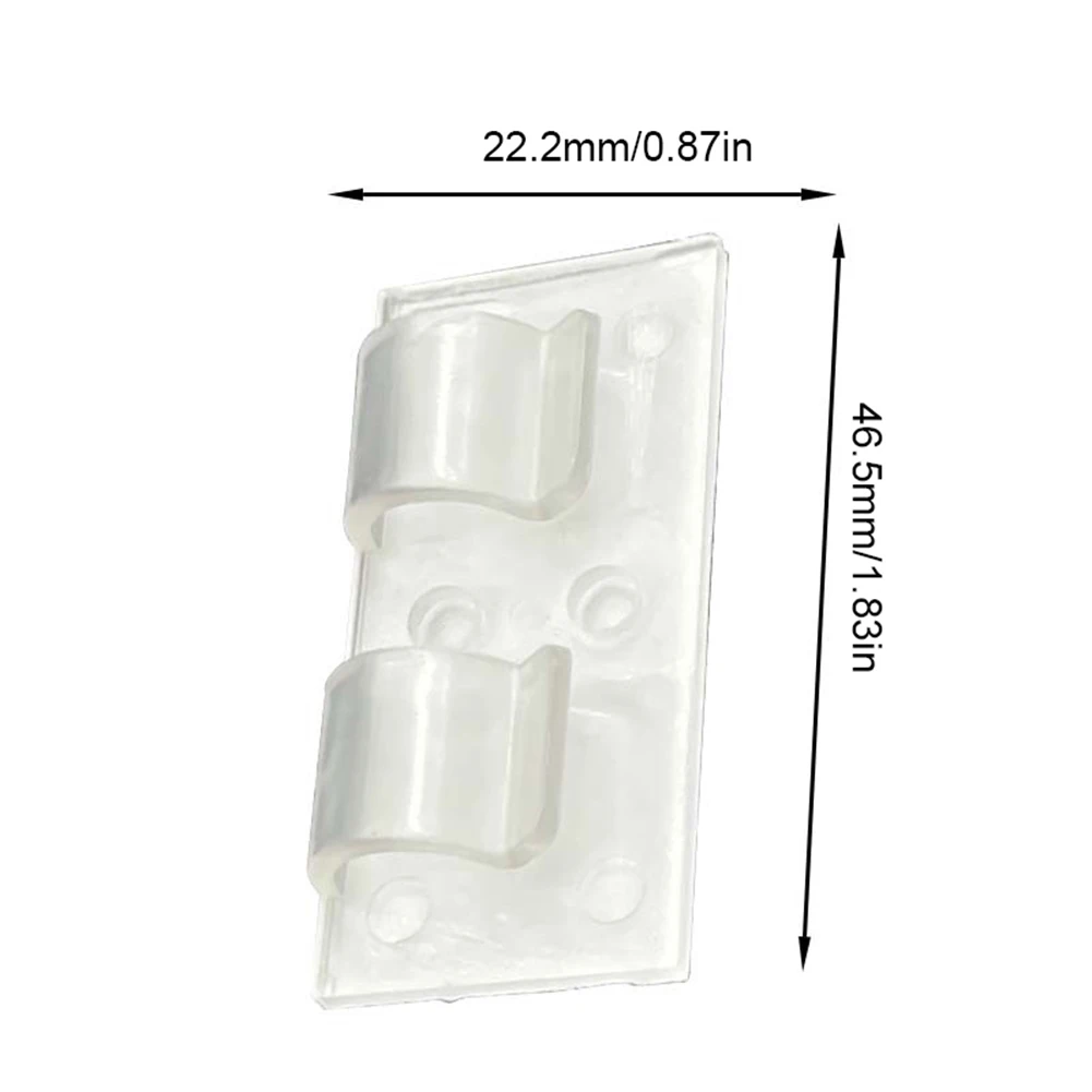 25 ganchos de luz resistentes dos pces com tiras adesivas impermeáveis fora dos suportes claros do cabo para pendurar a iluminação de natal