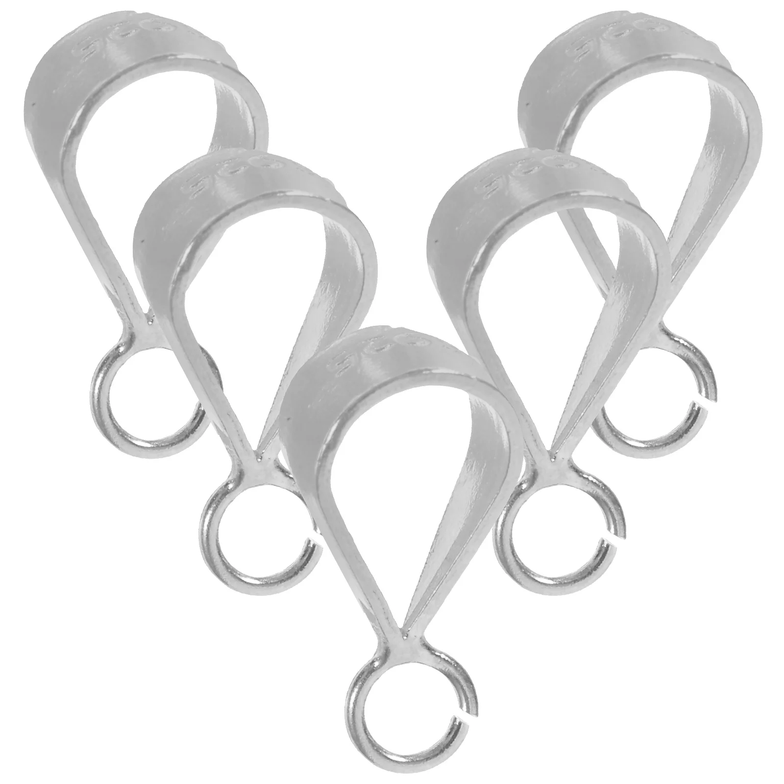 

5pcs Gold Tone Silver Necklace Charm Connector Clasps for Jewelry Making DIY Accessories Pinch Bails Bracelet Findings Lobster