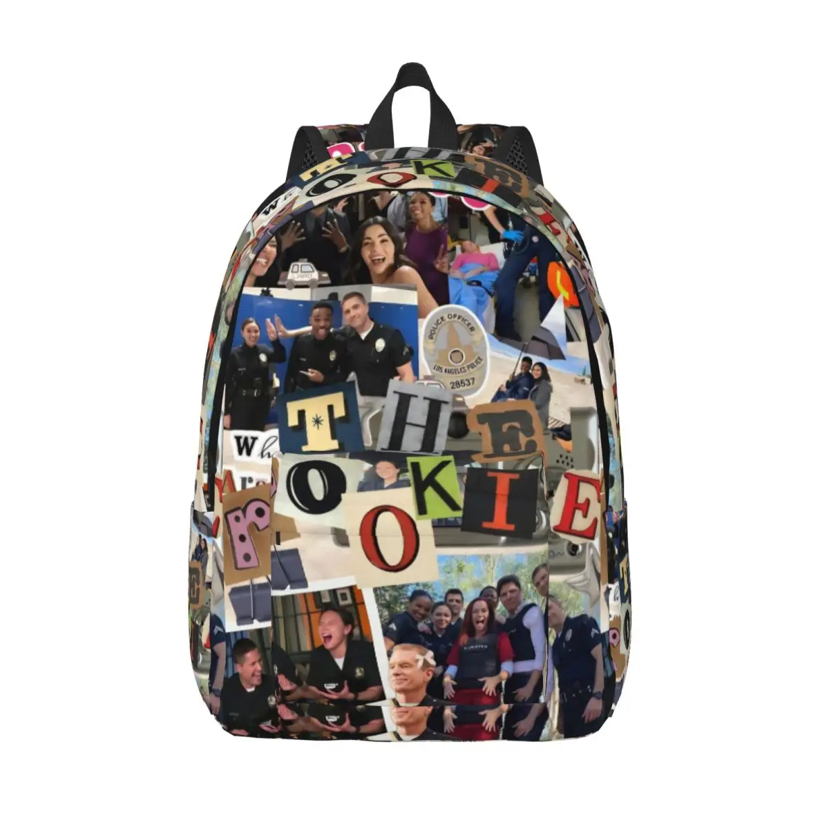 

The Rookie TV Show Backpack for Men Women Casual Student Business Daypack Laptop Computer Shoulder Bag Sports