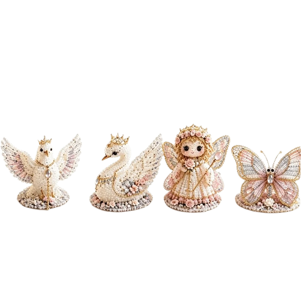 Tiny Beads 3D Beaded Animal Kit Animal Shape Cute Design Bead Weaving Kit Creative Craft Handmade Bead Art Kit Creative Activity