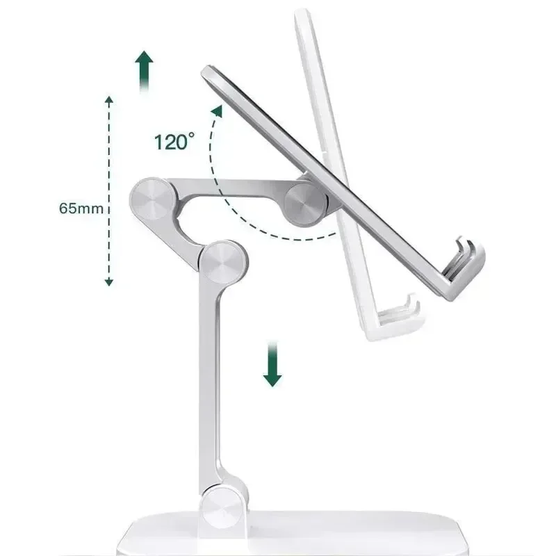 Desk Mobile Phone Holder Stand For IPhone IPad Xiaomi Adjustable Foldable Desktop Tablet Holder Universal Table Cell Phone Stand