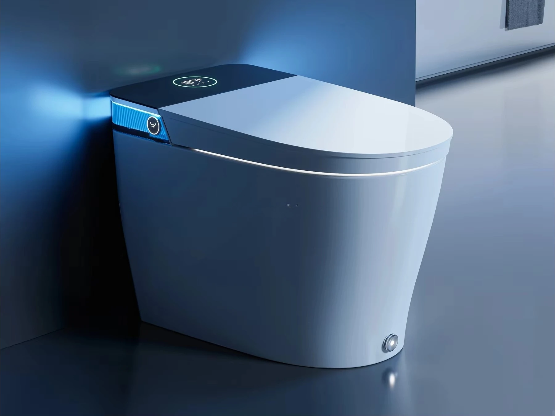 Inquire for Wholesale: US Local Stock Modern Smart Toilet with Auto Open/Close Lid Elongated Heated Seat