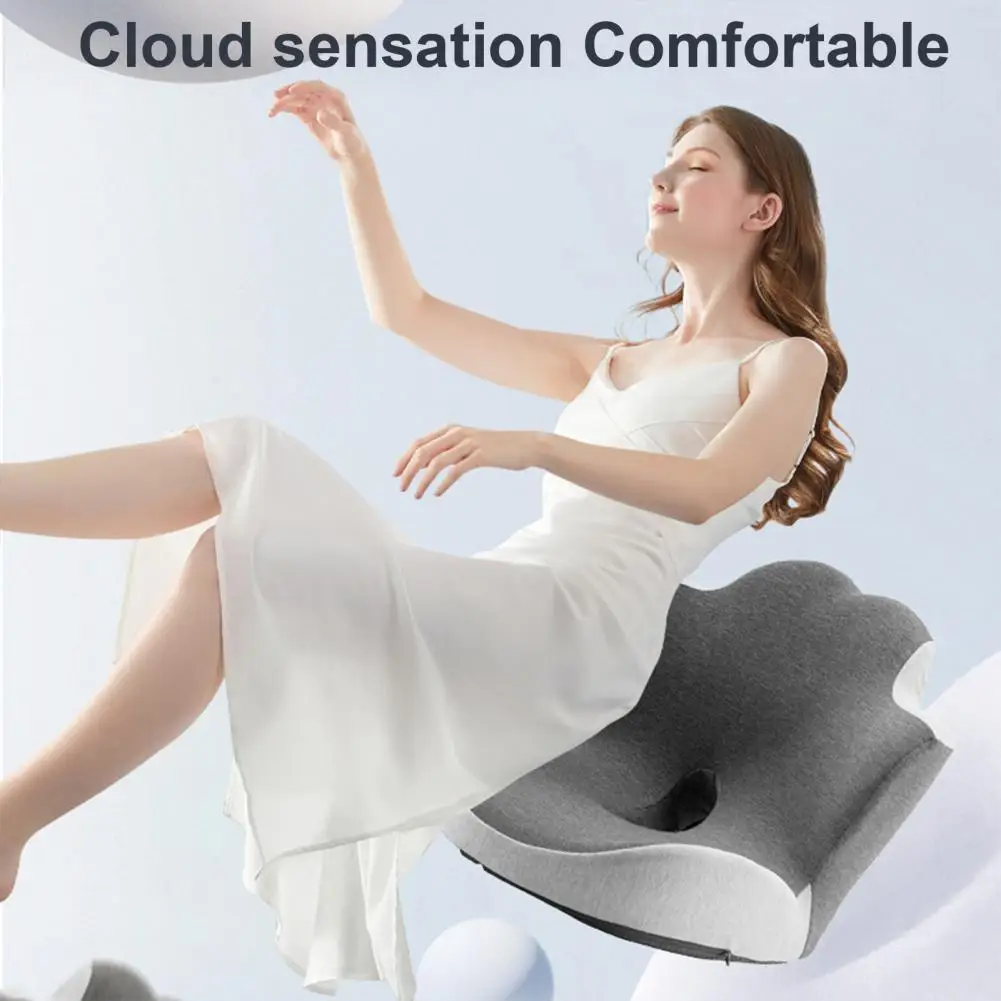 Memory-Schaum Bürostuhl-Kissen Rückenlehne Ergonomisches Sitzkissen zur Stresslinderung Lendenwirbelstütze für Auto und Büro – Detail 9