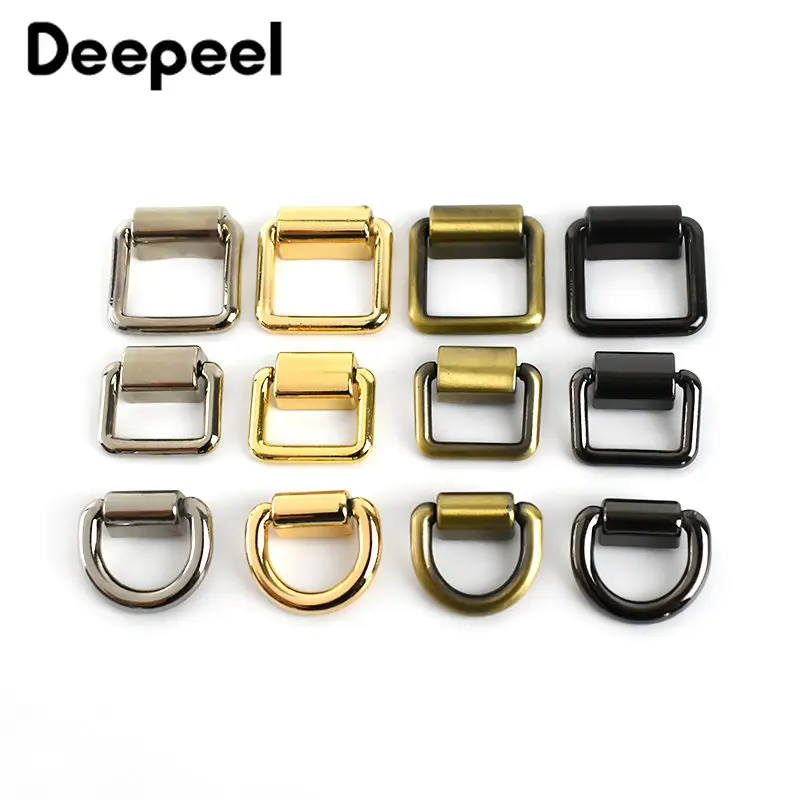 

10/20Pc Metal Bag Side Clip D Ring Buckle Screw Square Clasp Connect Handbag Handle Leather Bags Strap Belt Hardware Accessories