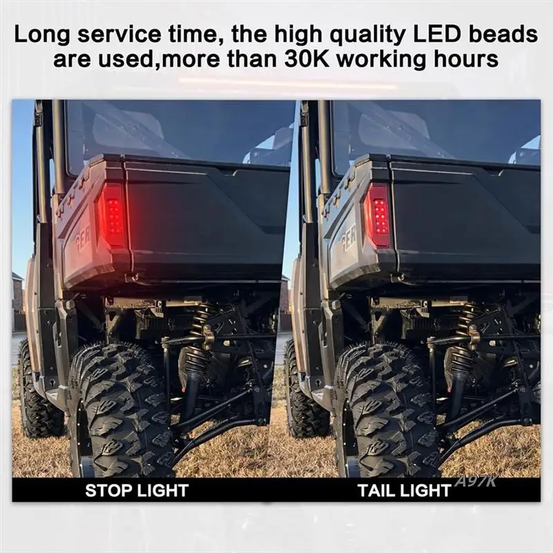 

UTV Tail Light Assembly LED Taillight For Polaris Ranger 570 900 1000 XP General 1000 Rear Brake Stop Light 2412774