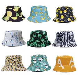 Fashion Bucket Hats Men Women Cotton Fishing Hat Fisherman Cap for Boys/Girls Beach Cap Femme Summer Bob Bucket Hat Panama Hat