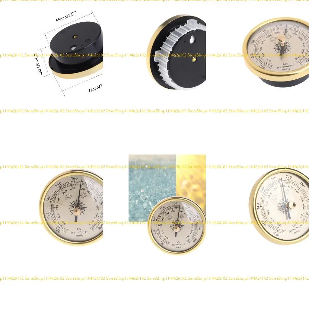 

Q2Q4 Multifunction Thermometer Frame Wall Hanging Wireless Alarm Clock Barometer Thermometer Hygrometer for Indoor Outdoor
