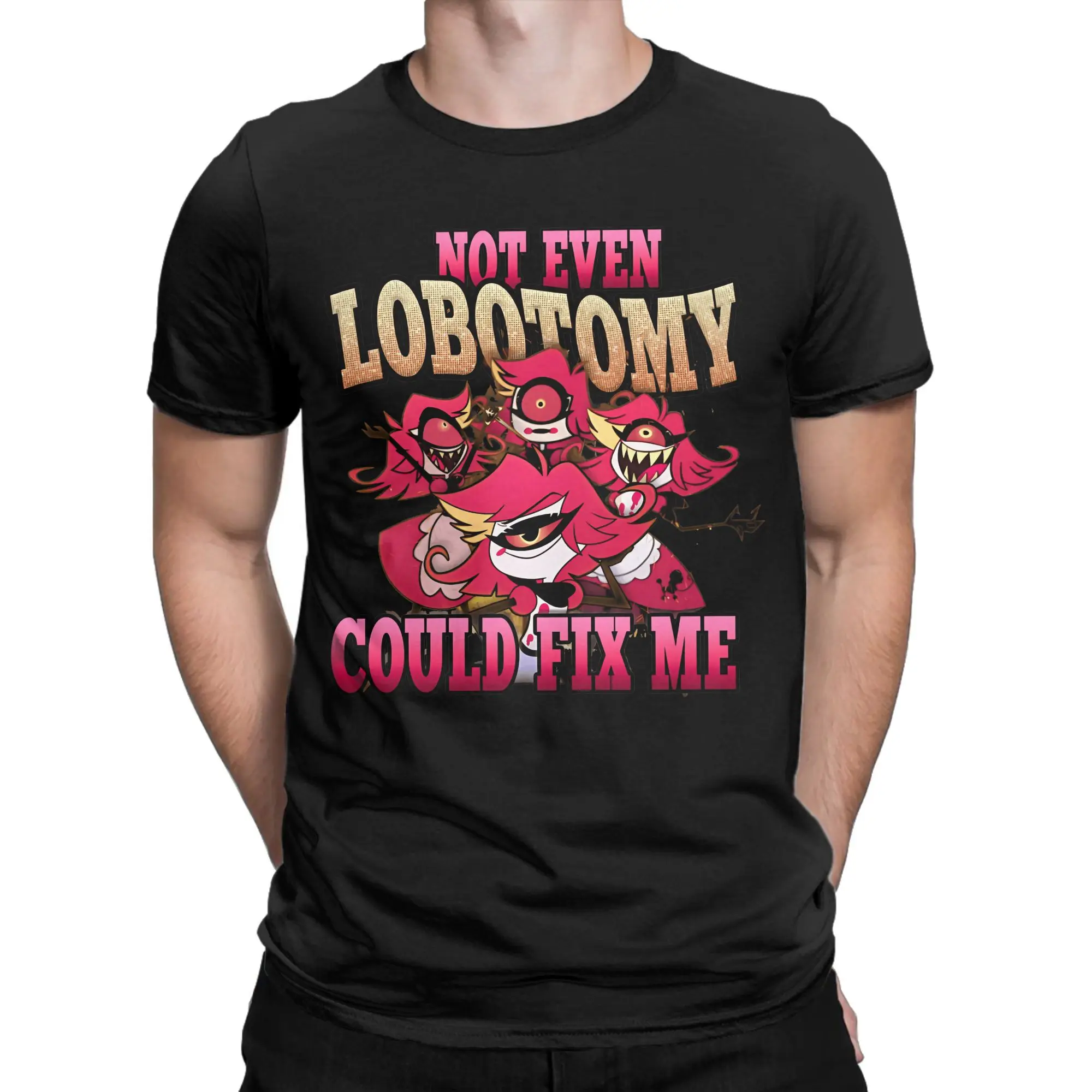 Hazbins Hoteling T Shirt Summer Niffty Hip Hop T Shirts Couple Cotton O Neck 4XL 5XL 6XL Clothing Short Sleeve Y2K Funny Tshirt
