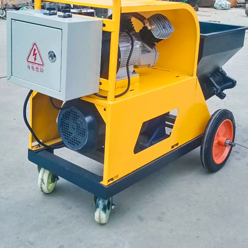 Multifunctional Mini Stucco Pump Cement Sand Mortar Spraying Machine Cement Mortar Spraying Machine for Wall Plastering view 3