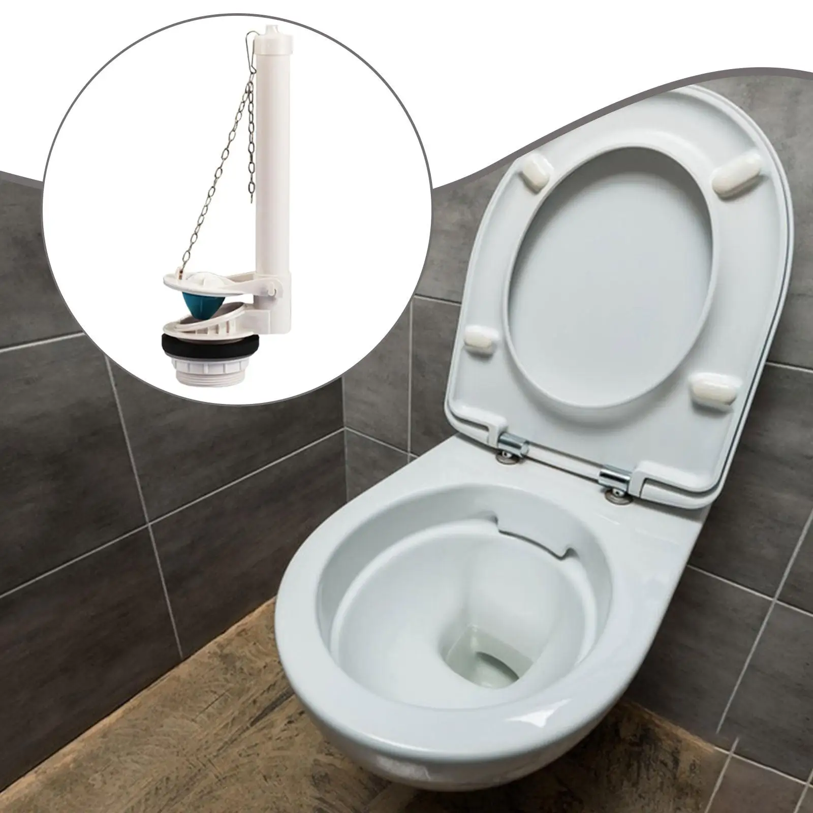 

Комплект сливного клапана для унитаза высокого давления с флиппером и цепью, высокопроизводительный, белый, сменные комплектующие