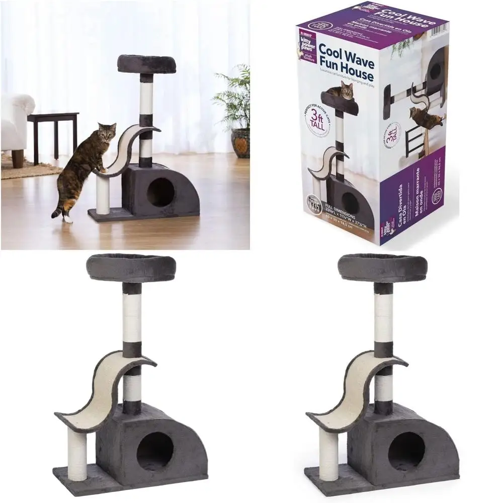 Árbol para Gatos de 37.25 Pies de Altura, Modelo High Fun House