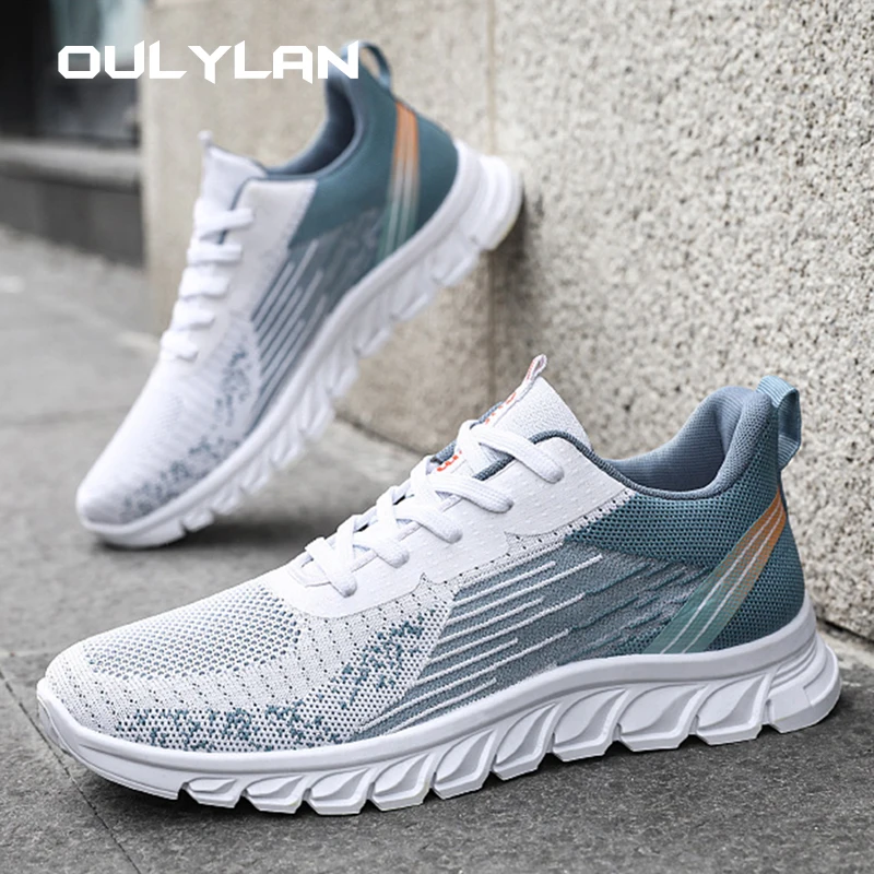 

Summer Men's Mesh Sports Shoes Men Running Shoes Lace up Men Sport Shoes Lightweight Comfortable Breathable Walking Sneakers