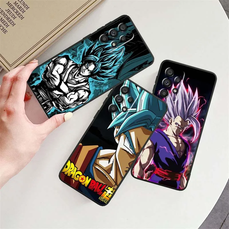 

Dragon Ball Goku Hot Phone Case For Samsung A73 A72 A71 A55 A54 A53 A52 A51 A13 A22 A16 A15 A05s A14 A05 A06 5G Black