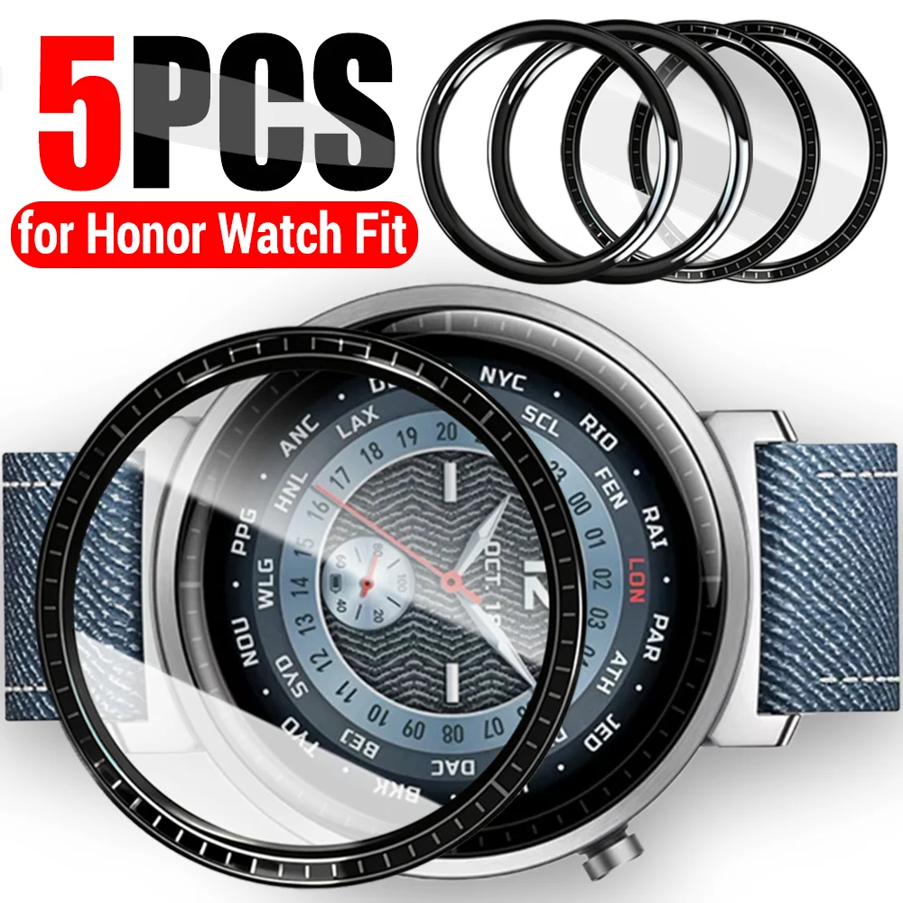 

1/3/5 шт. 3D изогнутые защитные пленки для экрана Honor Watch Fit Vitaly Edition, мягкая защитная пленка, не стекло для элегантных пленк