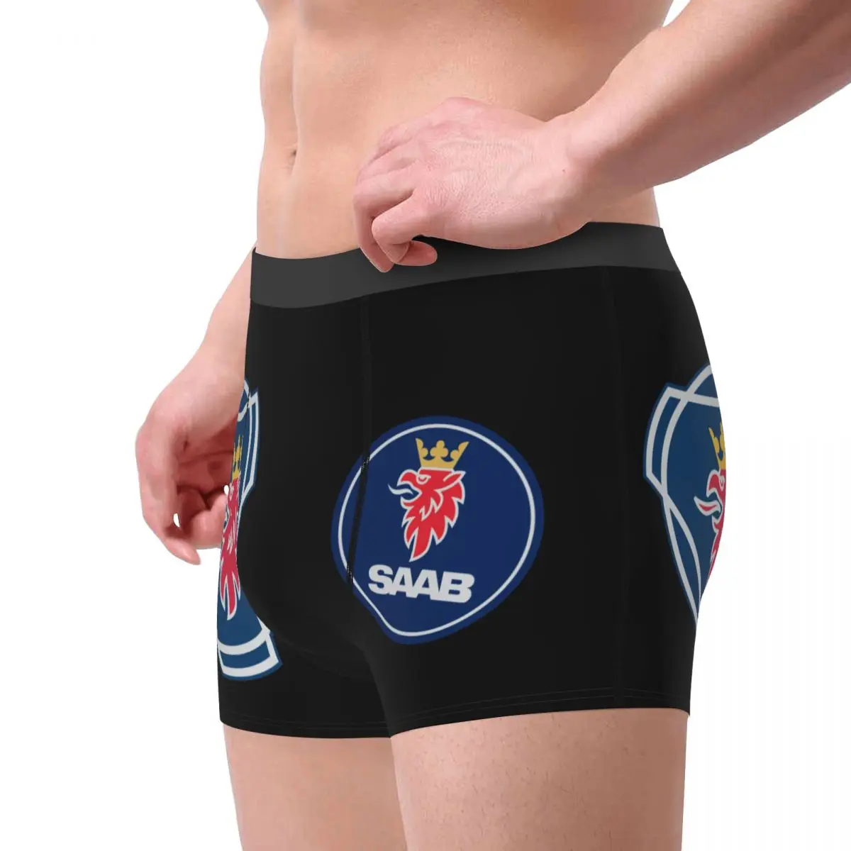 Personalizzato svedese Saabs Scanias camion Boxer per uomo stampa 3D biancheria intima mutandine slip mutande traspiranti