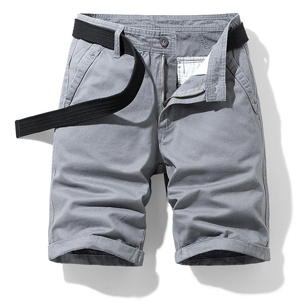 Mens Straight Pants Loose Casual Pockets Trendy Shorts Breathable Simple Sports