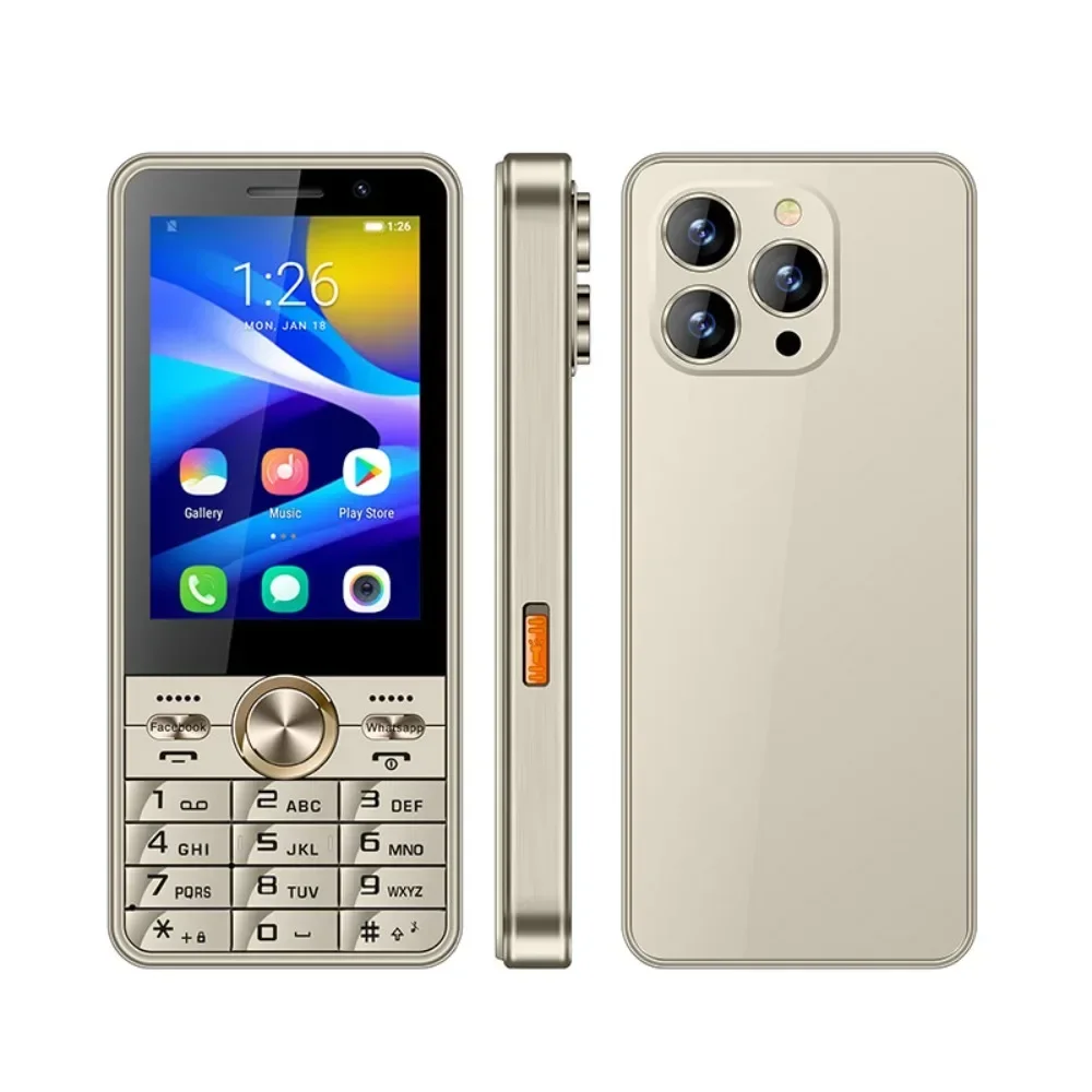 UNIWA HOPE XS17 4G 3.5 Inch Touch Screen Keypad Phone Smart Phone Android 8.1 2GB+16GB 2500mAh TikTok & Whatsapp Cellphone Cheap