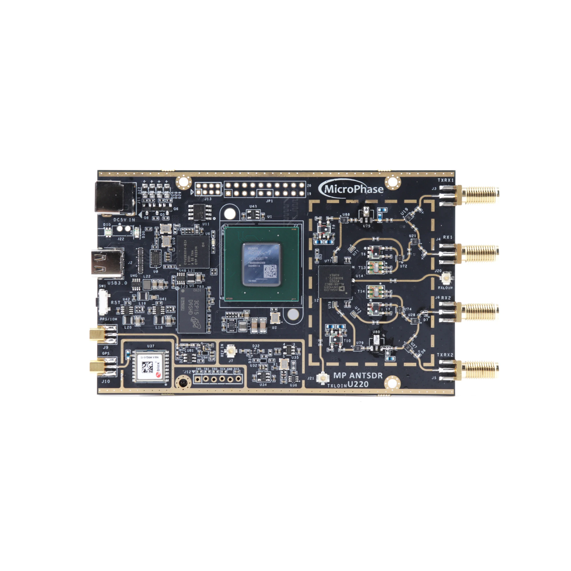 Imagem -05 - Microfase-rádio Definido por Software Sdr 70mhz6ghz Usb 3.0 Adi Ad9361 Ad9363 Mimo Srsram U220 Antsdr