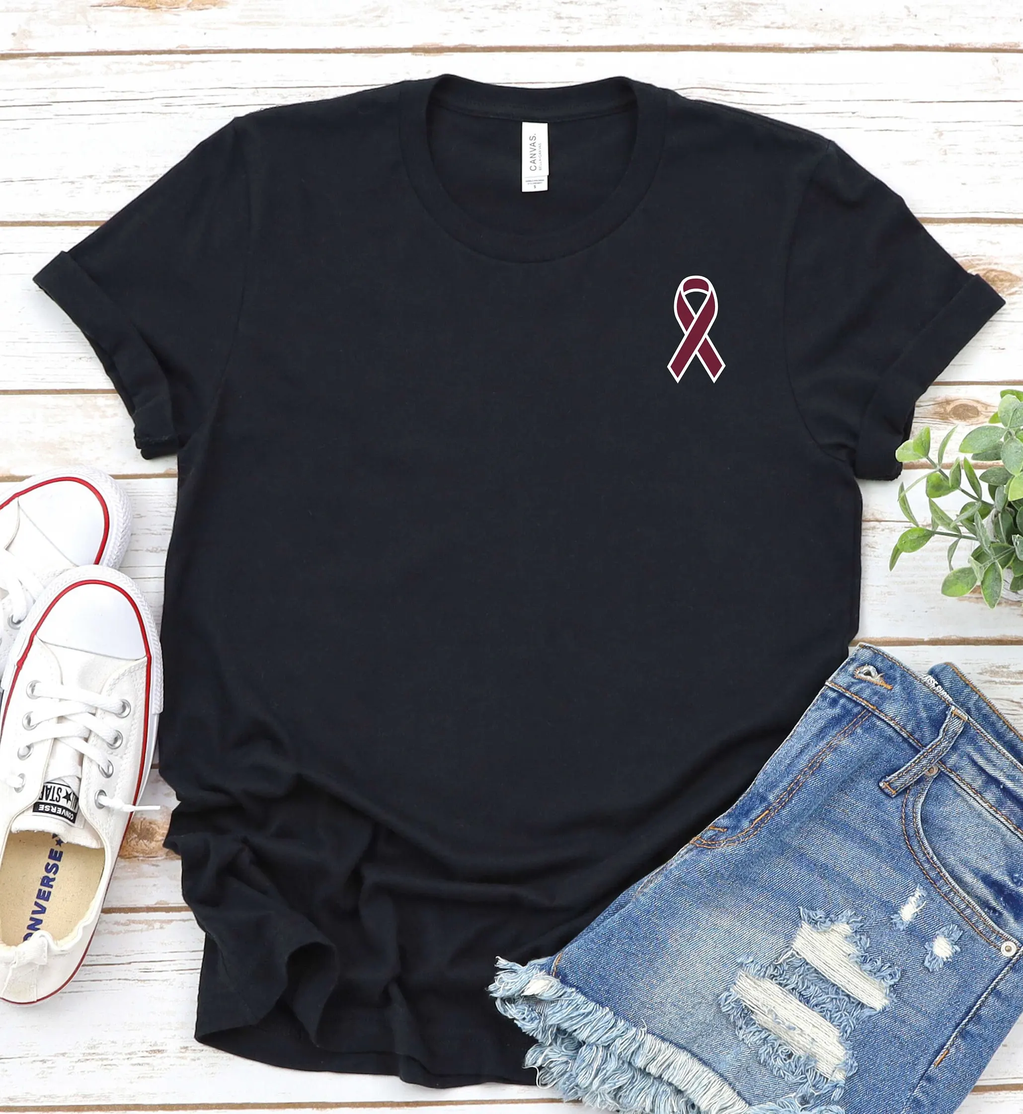 Sickle Cell Awareness T Shirt Ribbon Survivor Anemia Fighter