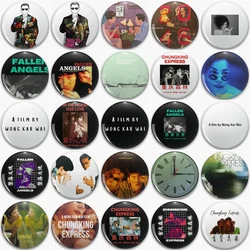Retro Classic Movie Chungking Express Cartoon Button Pin Wong Kar-wai Drama Creative Art Brooch Badge Fans Bag Accessories 58mm