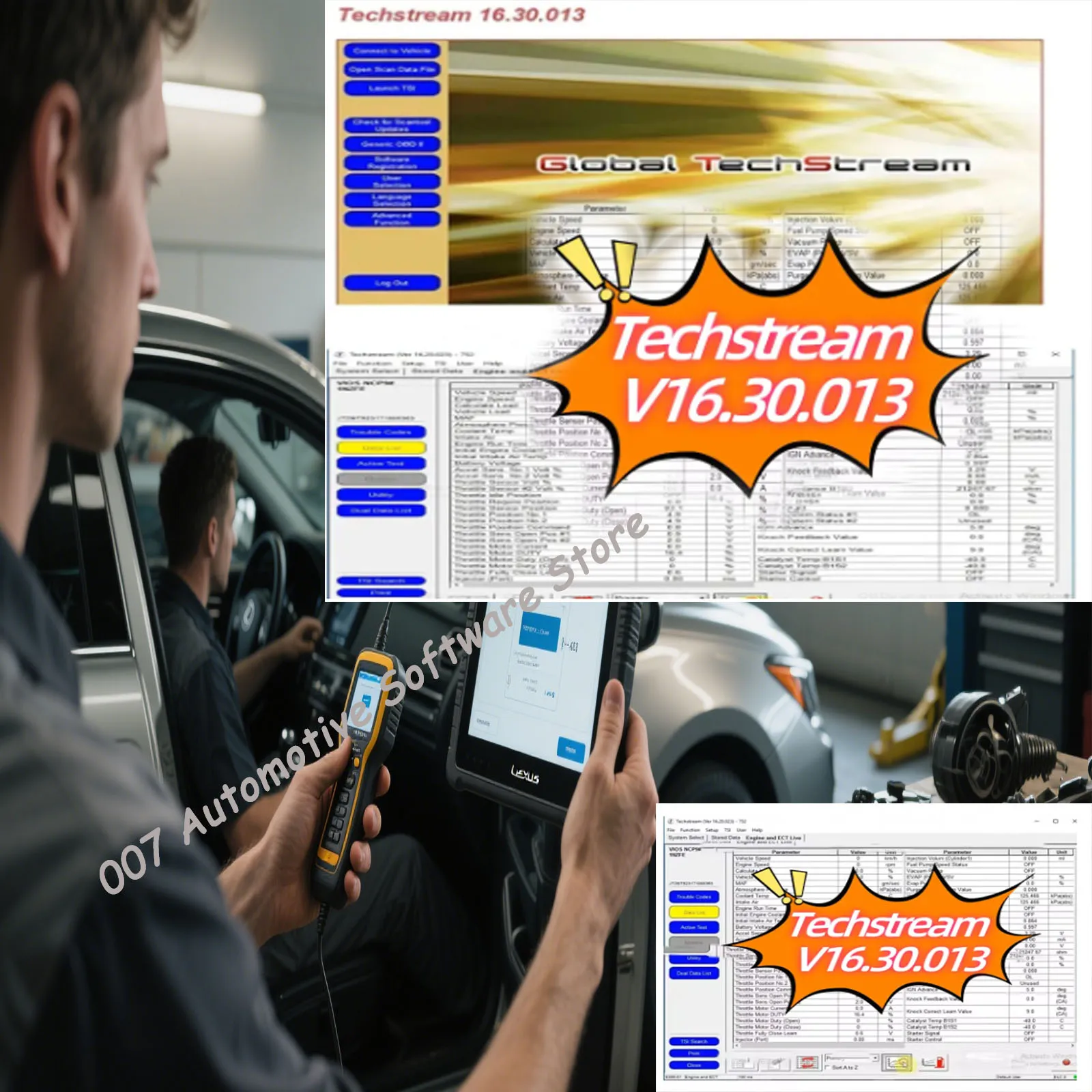 2025  Techstream V16.30.013 scan tool for Toyota Lexus and Scion diagnose customer setting programming ECM/ECU reprogrammin
