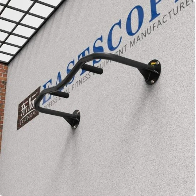 Stainless Steel Wall Mount Single Pole Pull Up Bar Space Saving Household Indoor Portable Fitness Training Equipment